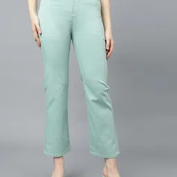Code 61 Women Straight Fit High-Rise Clean Look Stretchable Jeans-image-96