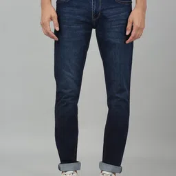 Cantabil Men Mid-Rise Dark Shade Clean Look Cotton Jeans-image-95