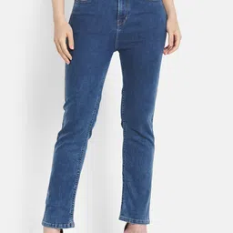 METTLE Women Blue Stretchable Mid Rise Jeans-image-70