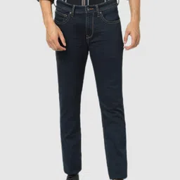 Celio Men Navy Blue Stretchable  Straight Fitted Jeans-image-18