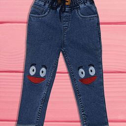 F2M Unisex Kids Embroidered Stretchable Jeans-image-92