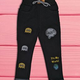 F2M Unisex Kids Highly Distressed Embroidered Stretchable Jeans-image-91