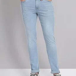 AD By Arvind Men Slim Fit Light Fade Stretchable Jeans-image-90