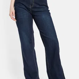 METTLE Women Light Faded Clean Look Mid-Rise Cotton Jeans-image-10