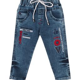 Wish Karo Boys Classic Heavy Fade Printed Clean Look Stretchable Cotton Jeans-15