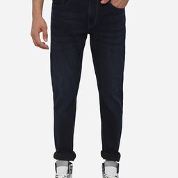JADE BLUE Men Blue Dark Shade Straight Fit Stretch Jeans-image-41