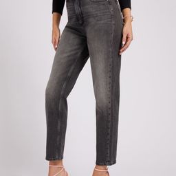 GUESS Women Tapered Fit Light Fade High-Rise Stretchable Jeans-image-15
