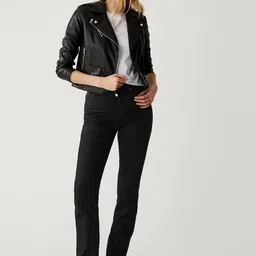Marks & Spencer Women Straight Fit Clean Look High-Rise Jeans-picture-48