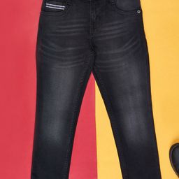 Pantaloons Junior Boys Black Light Fade Jeans-image-59