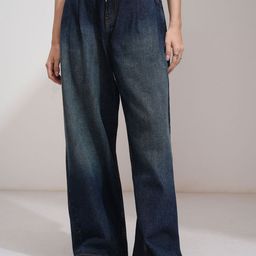 Tokyo Talkies Women Light Fade Pleated Baggy Fit Jeans-picture-15
