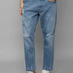 Allen Solly Mid-Raise Mildly Distressed Light Fade Stretchable Jeans-image-13