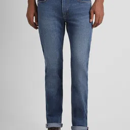 Peter England Casuals Men Slim Fit Clean Look Light Fade Jeans-image-93