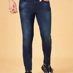 SF JEANS by Pantaloons Men Slim Fit Light Fade Meduim Shade Cotton Jeans-picture-47
