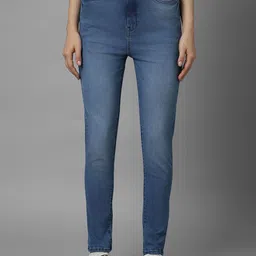 Allen Solly Woman Women Skinny Fit Mid-Rise Light Fade Stretchable Jeans-image-34