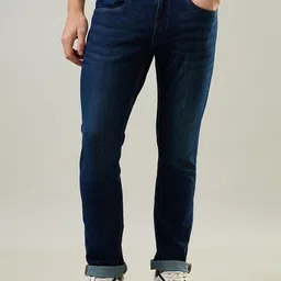 TIM PARIS Men Tapered Fit Low Distress Light Fade Jeans-image-68