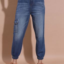 Tokyo Talkies Women Mid-Rise Clean Look Skinny Fit Light Fade Jogger Style Jeans-picture-10
