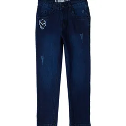 Gini and Jony Boys Slim Fit Mid-Rise  Low Distress Light Fade Jeans-image-45