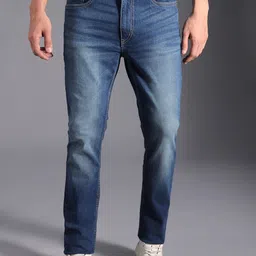 High Star Men Straight Fit Clean Look Light Fade Cotton Jeans-image-50