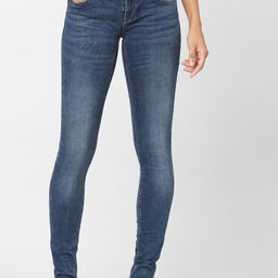 ONLY Women Blue Skinny Fit Low-Rise Light Fade Jeans-picture-5