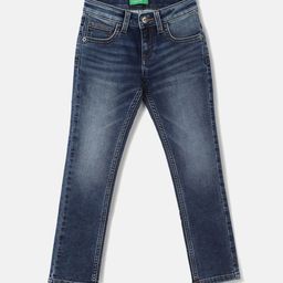 United Colors of Benetton Kids Boys Mid Rise Light Fade Jeans-image-69