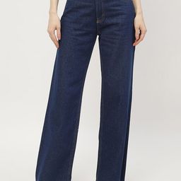Madame Women Clean Look Mid-Rise Cotton Wide Leg Jeans-image-98