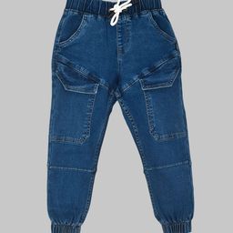 YOUMAA Boys Original Mid-Rise Pure Cotton Jogger Jeans-image-18