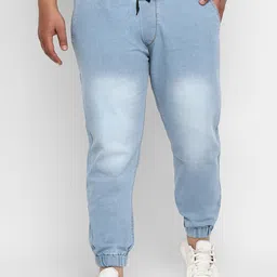 Urbano Plus Men Blue Regular Fit Mid-Rise Clean Look Stretchable Jeans-image-57