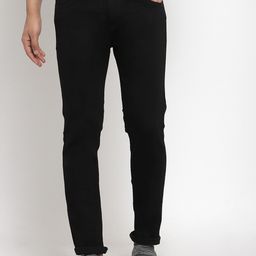 Xee Men Black Regular Fit Mid Rise Jeans-image-35