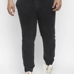 Urbano Plus Men Black Jogger Jeans-image-30