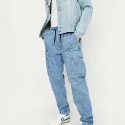 max Men Mid-Rise Mildly Distressed Jeans-56