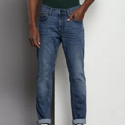 Tommy Hilfiger Men Slim Fit Mid-Rise Heavy Fade Clean Look Stretchable Jeans-image-49