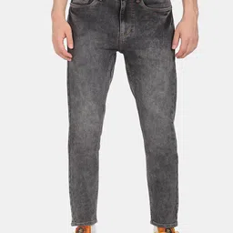 Flying Machine Men Grey Comfort Slim Fit Heavy Fade Jeans-image-30