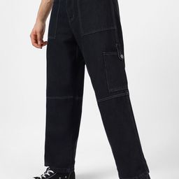 Urbano Fashion Men Loose Baggy Fit Washed Cargo Jeans with 6 Pockets Non-Stretchable-image-9