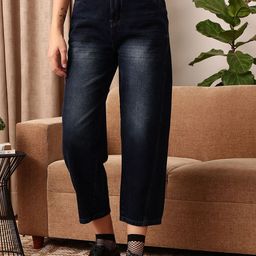 STREET 9 Women Comfort Mom Fit Mid-Rise Heavy Fade Cotton Jeans-picture-24