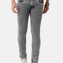 Voi Jeans Men Grey Skinny Fit Heavy Fade Jeans-image-83