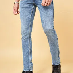 SF JEANS by Pantaloons Men Mid-Rise Slim Fit Heavy Fade Jeans-image-31