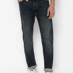 Allen Solly Men Navy Blue Slim Fit Heavy Fade Jeans-image-26
