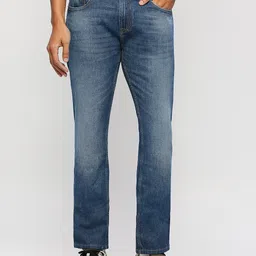 Pepe Jeans Men Heavy Fade Mid Rise Relaxed Fit Clean Look Pure Cotton Jeans-image-23