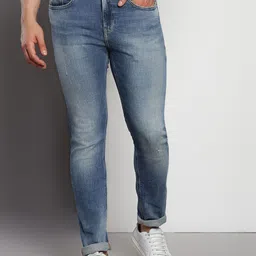 Calvin Klein Men Mid-Rise Medium Shade Heavy Fade Clean Look Jeans-image-24