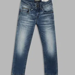 Antony Morato Boys Blue Tapered Fit Heavy Fade Jeans-image-81