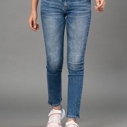 Mode by Red Tape Girls Blue Skinny Fit Low Distress Heavy Fade Jeans-image-41