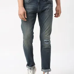 Pepe Jeans Men Slim Fit Low Distress Mid-Rise Heavy Fade Jeans-picture-16