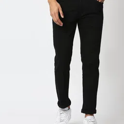 Pepe Jeans Men Black Tapered Fit Low-Rise Stretchable Jeans-picture-36