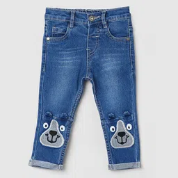 max Boys Mid-Rise Clean Look Light Fade Embroidered Stretchable Jeans-image-76