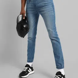 Campus Sutra Men Smart Heavy Fade Mid-Rise Stretchable Jeans-image-30