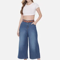 Chemistry Women Flared High-Rise Light Fade Clean Look Pure CottonJeans-image-61