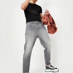 max Men Mildly Distressed Heavy Fade Jeans image 4