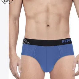 Pepe Jeans Men Pack of 2 Blue Solid Briefs 8936559-2-picture-21