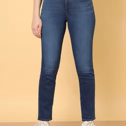 Wrangler Women Slim Fit High Rise Light Fade Stretchable Jeans-image-94