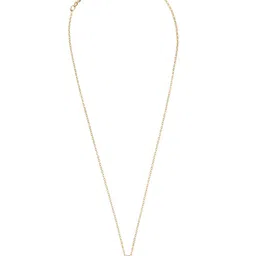 Shining Jewel - By Shivansh Gold-Plated Crystal Studded Pendant Chain-19